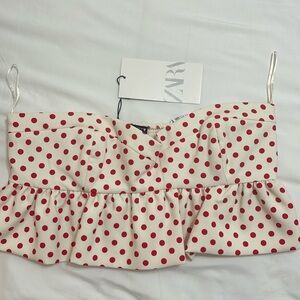 Polka Dot Crop Top